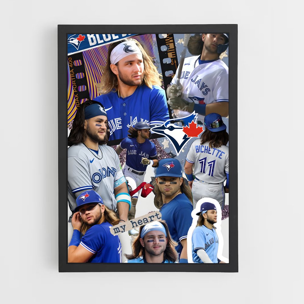 Poster Les Blue Jays en Uniforme – affiche Baseball (vue 2)